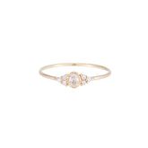 Oval Diamond Cluster Whisper Ring