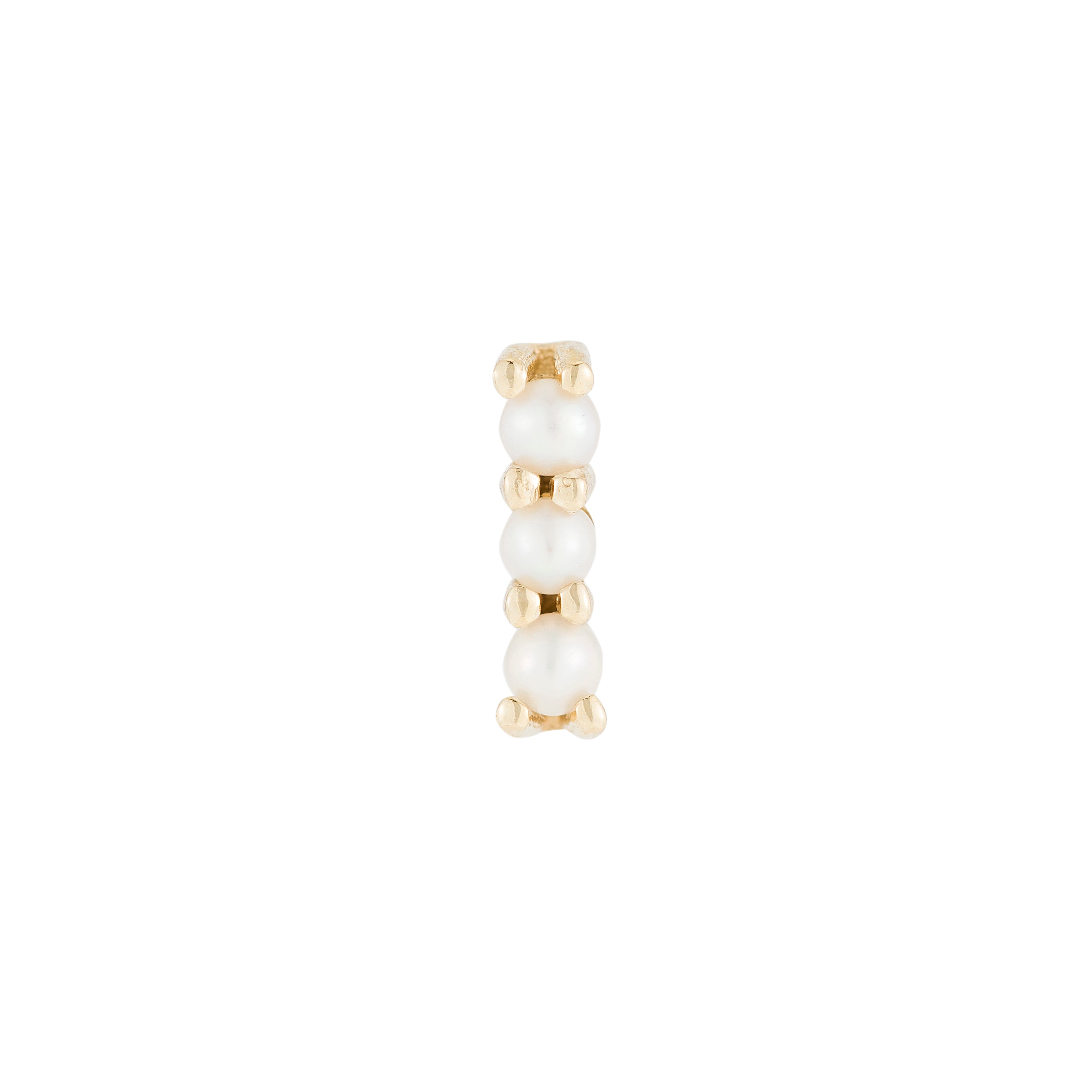 Pearl Bar Stud (Single), 14K Yellow