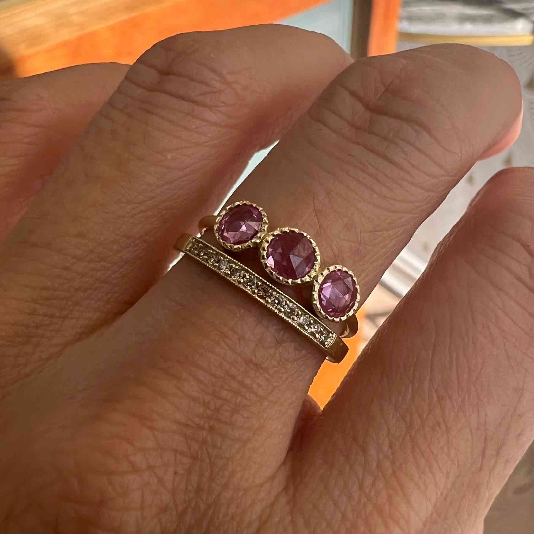 Pink Sapphire Aria Ring