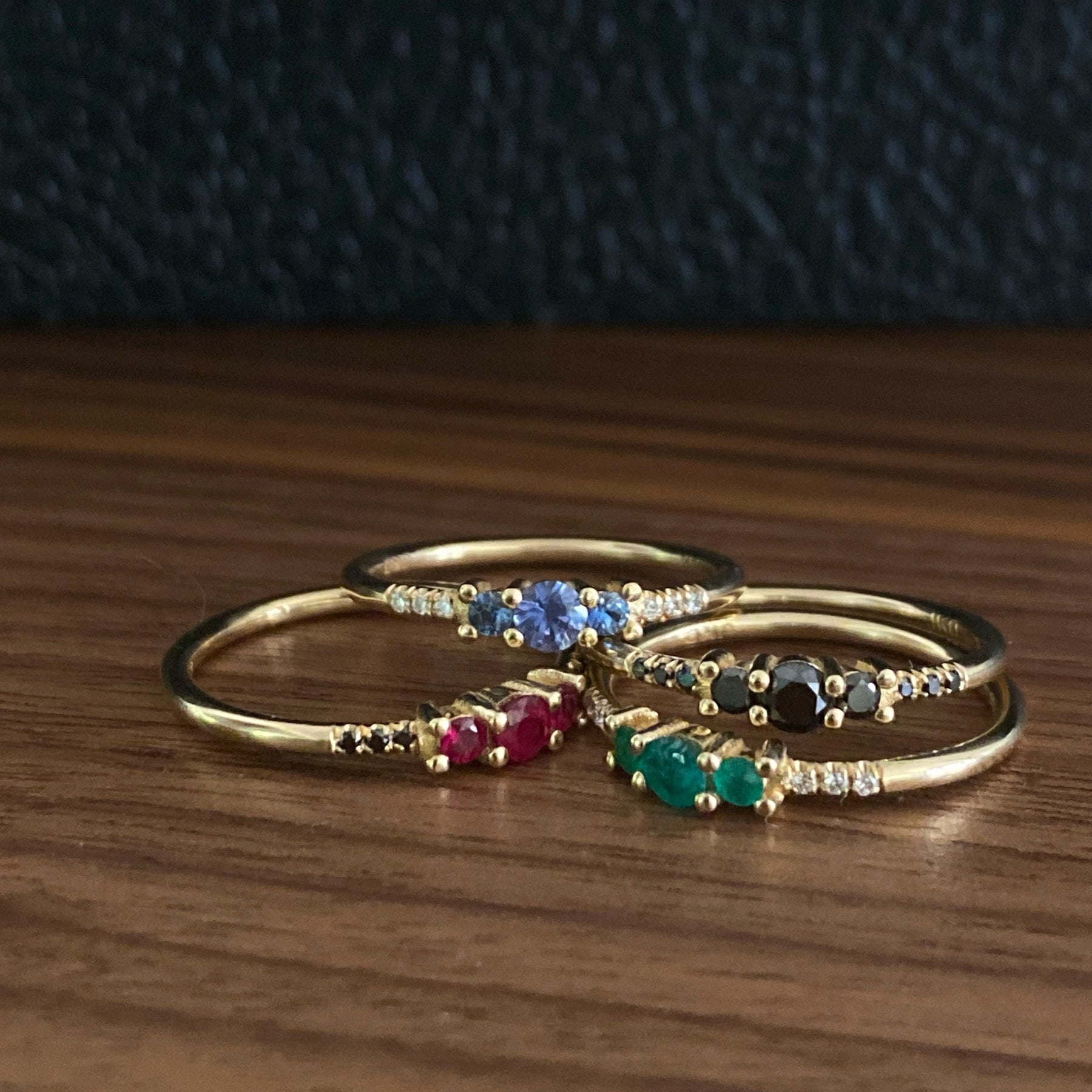 BLACK DIAMOND TRIO EQUILIBRIUM RING