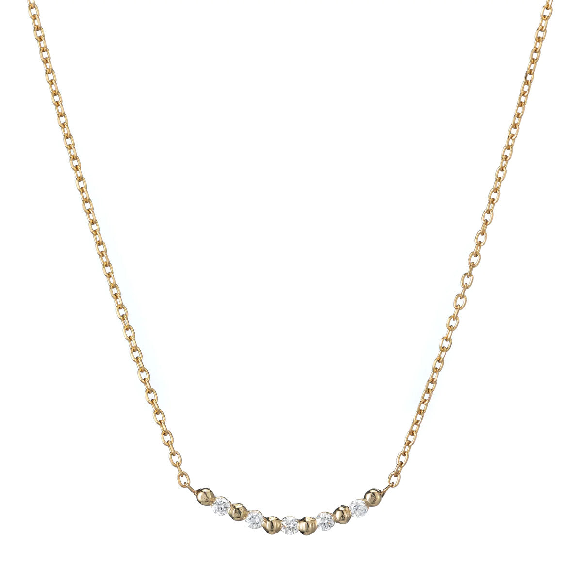 diamond pizzicato necklace