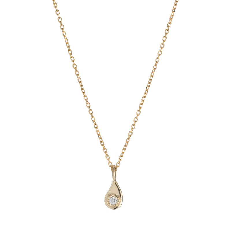 Twisted Teardrop Diamond Necklace