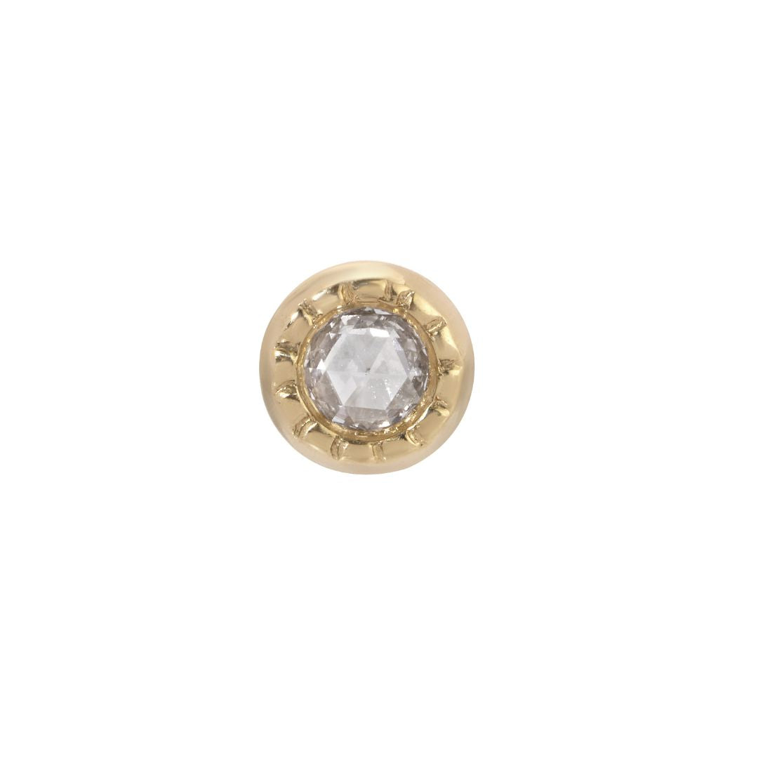 Rose Cut Diamond Mazurka Stud