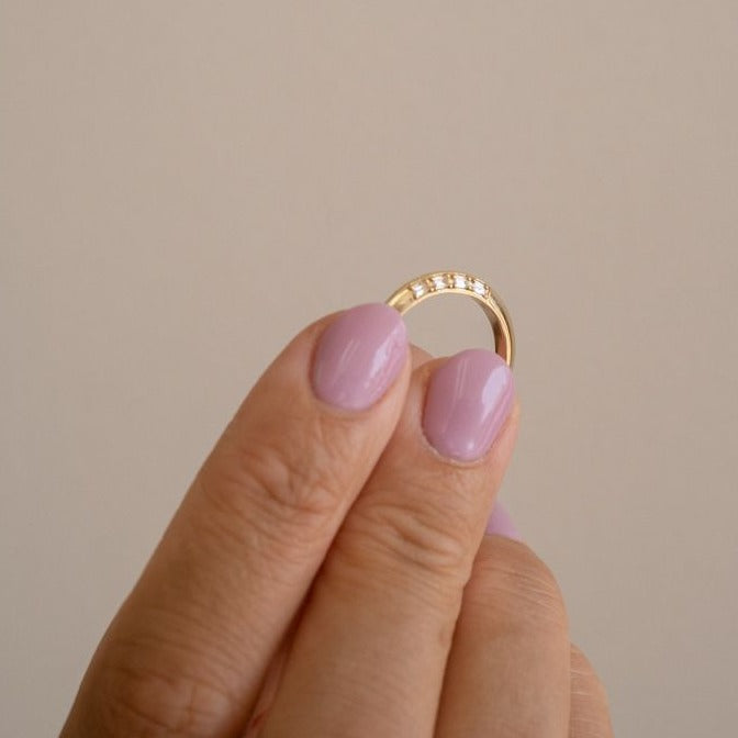 KNIFE EDGE BAGUETTE DIAMOND RING