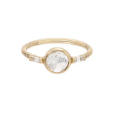 Rose Cut Diamond Baguette Equilibrium Ring (OOAK)