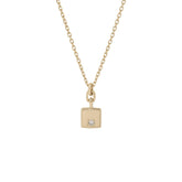 Square Diamond Mirror Pendant