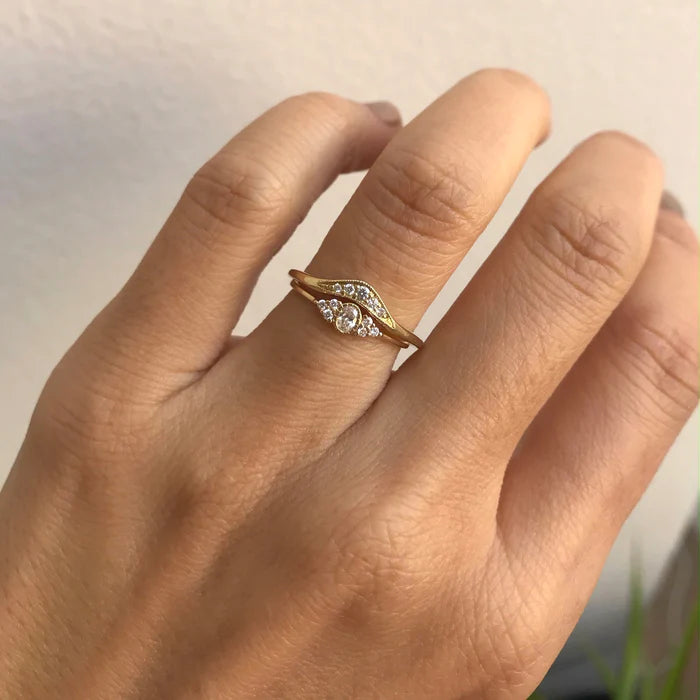 Jennie Kwon Designs Oval Diamond Cluster Whisper Ring