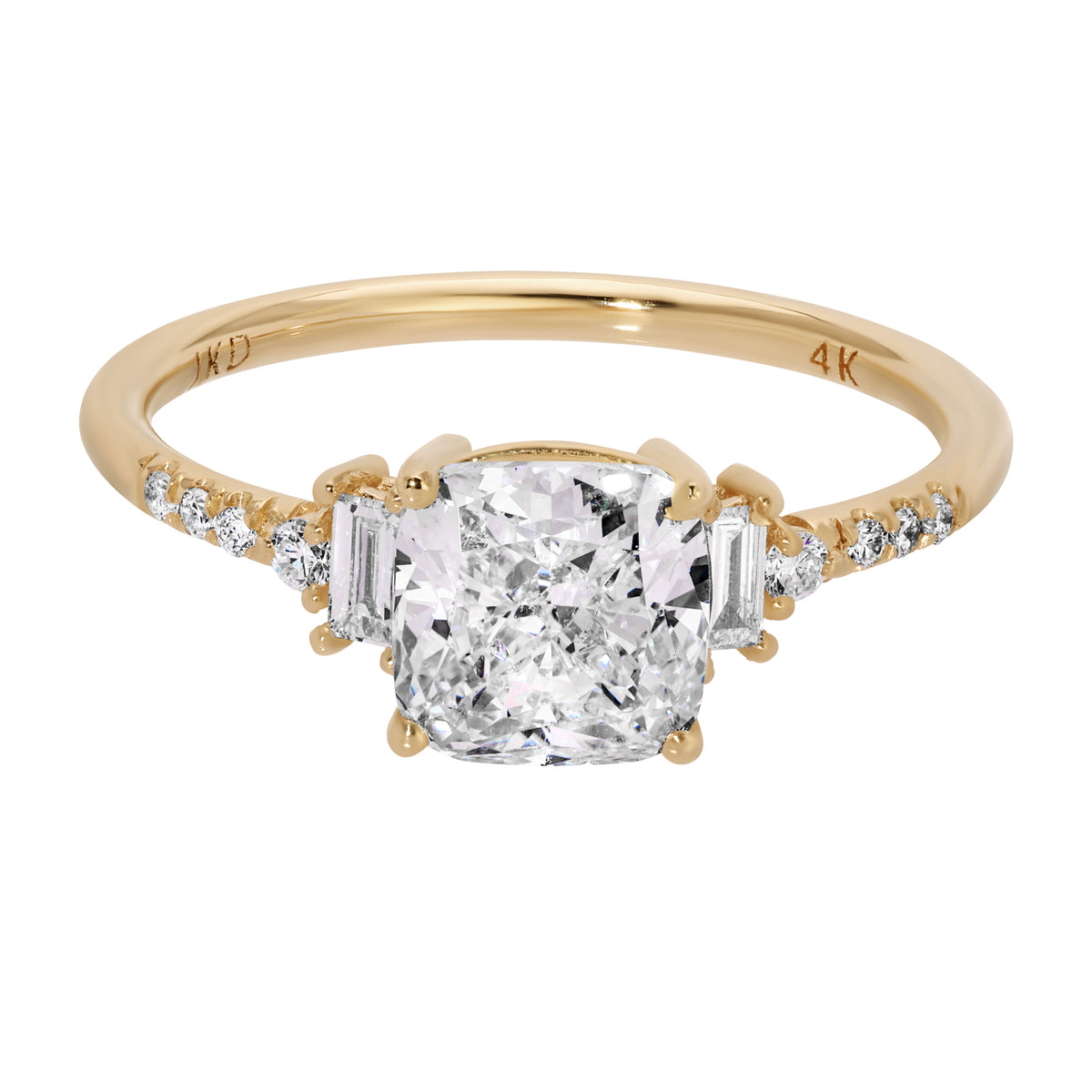 1.5c Diamond Cushion Rhapsody Ring (Lab Diamond)