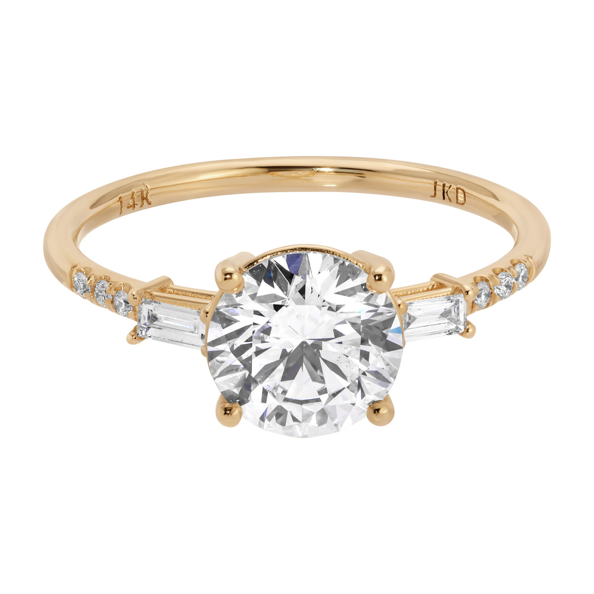 1.5c Diamond Melody Baguette Equilibrium Ring (Lab Diamond)