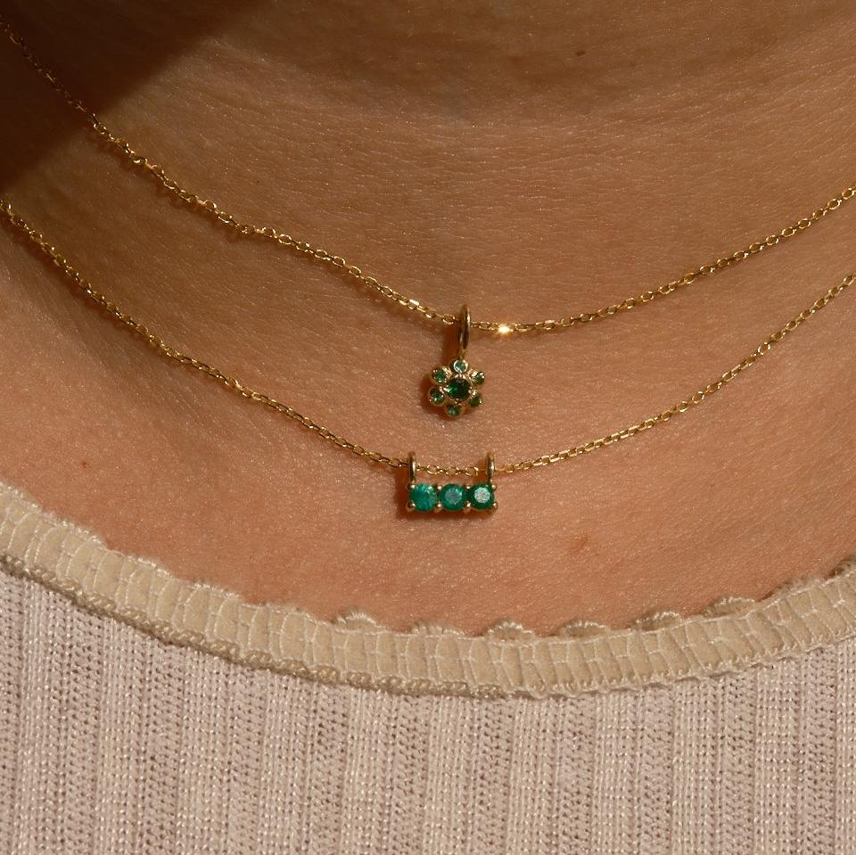 3S Emerald Necklace