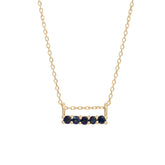 5 Blue Sapphire Necklace