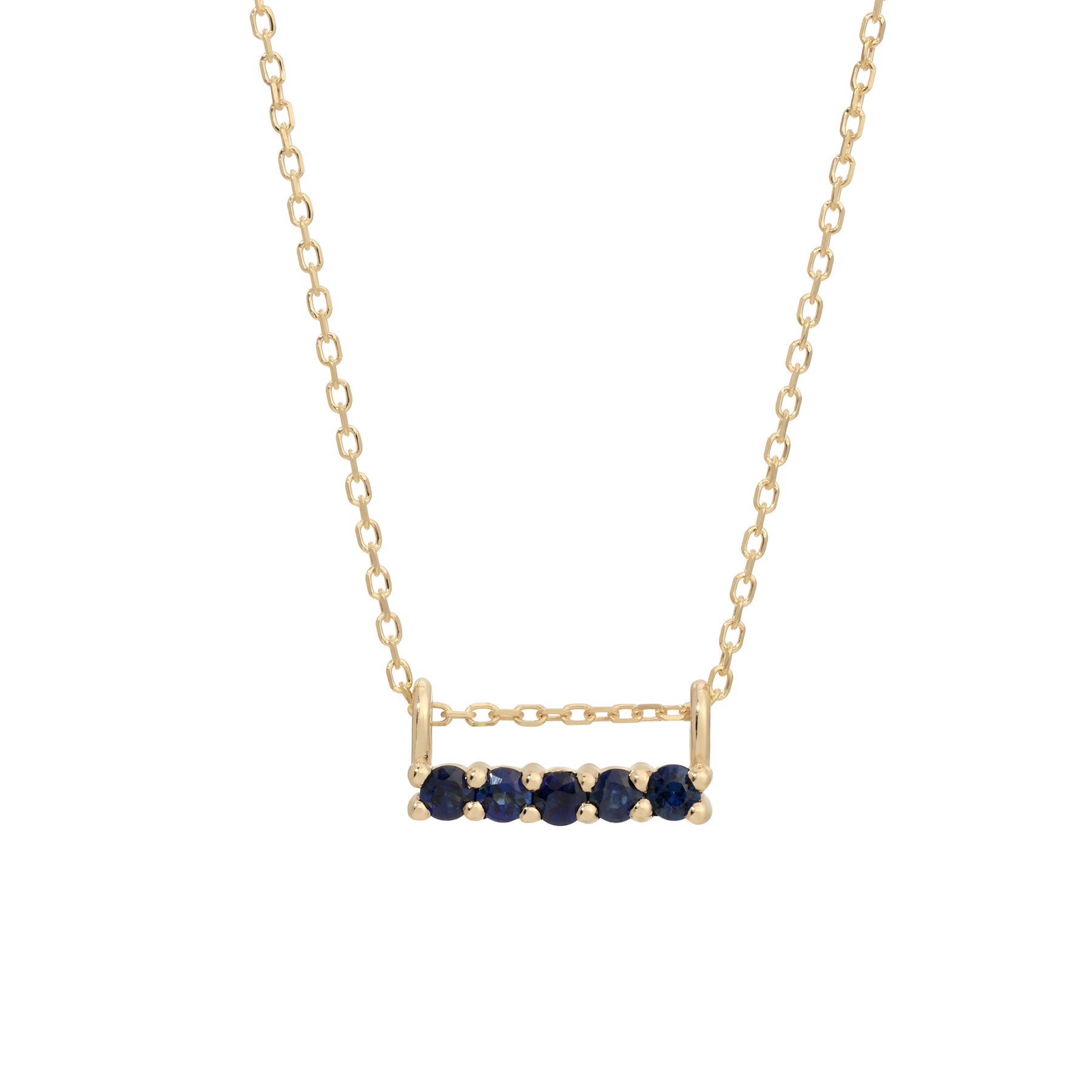 5 Blue Sapphire Necklace