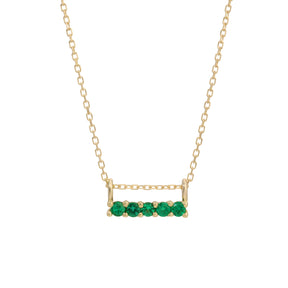 5 Emerald Necklace
