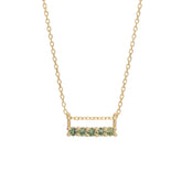 5 Green Sapphire Necklace