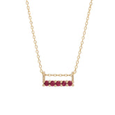 5 Ruby Sapphire Necklace