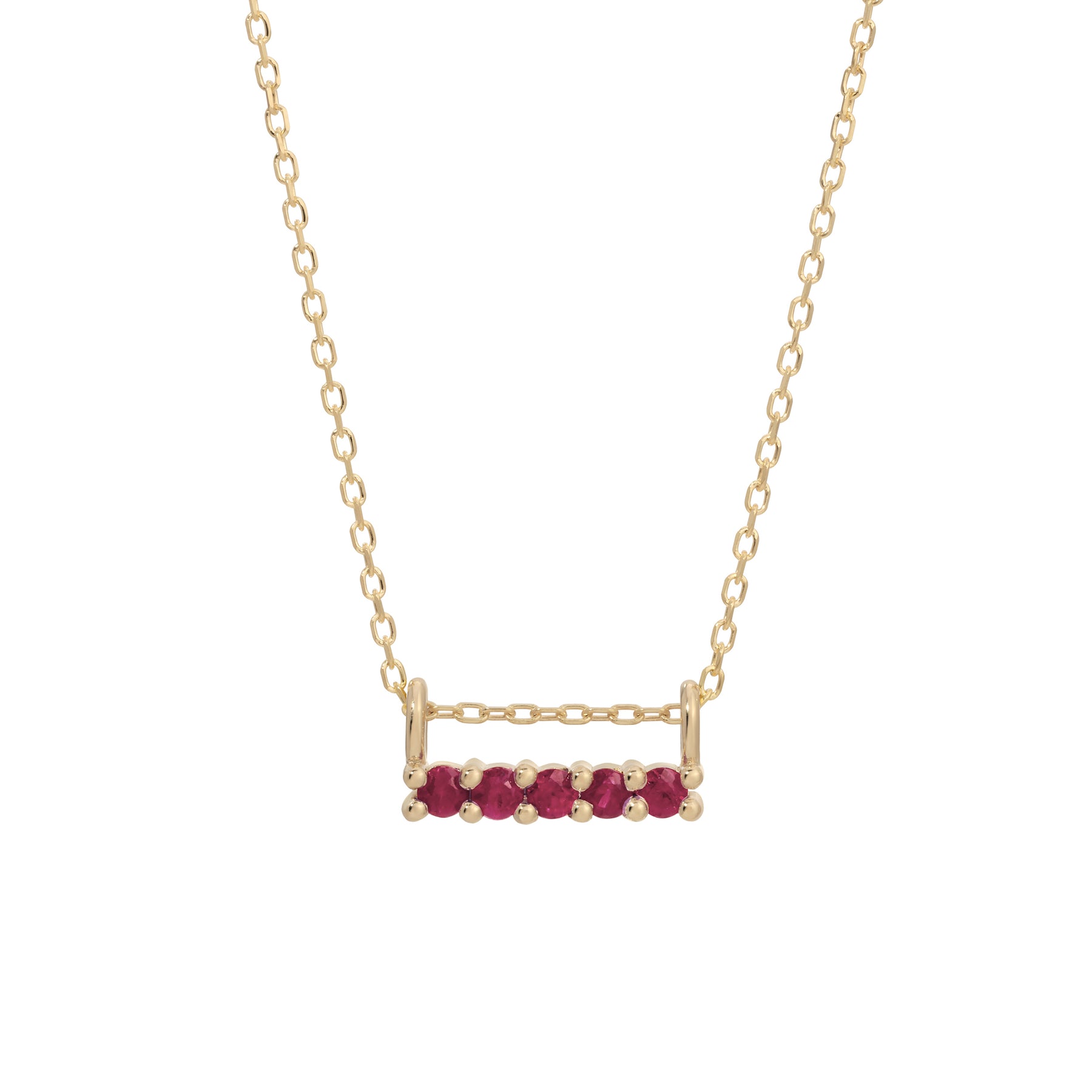 5 Ruby Sapphire Necklace