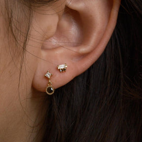 Black Diamond PC Dangle Earring (Single)