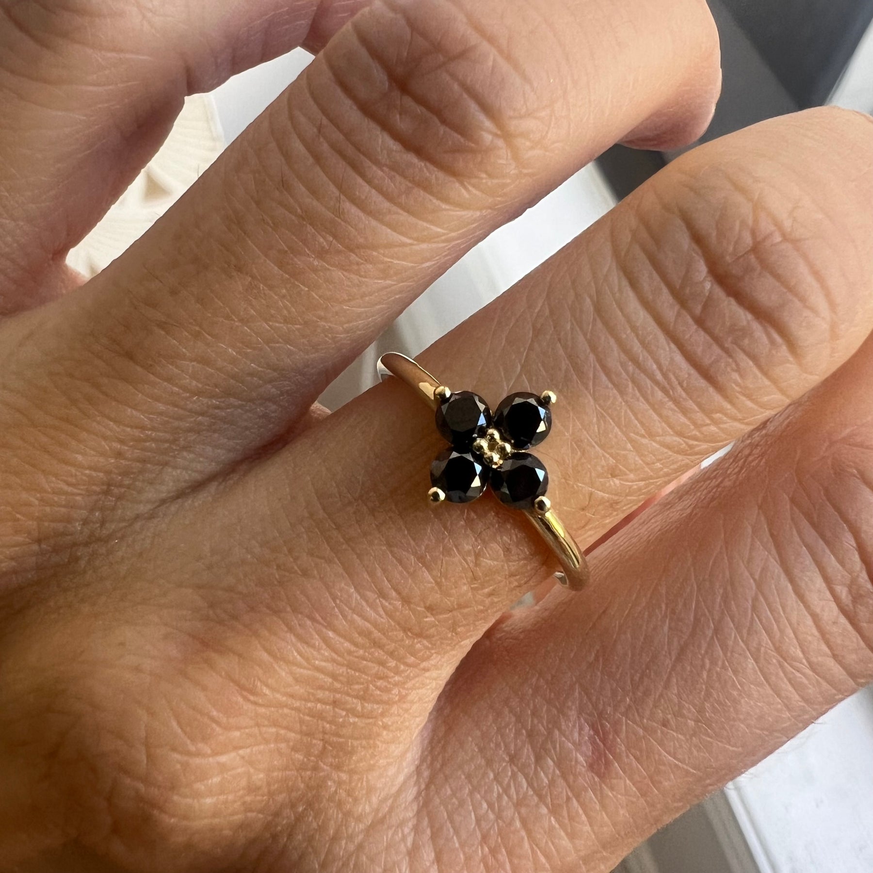 Black Diamond Sundrop Ring