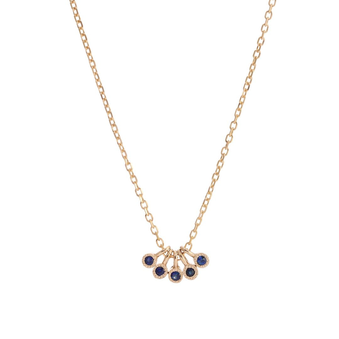 Blue Sapphire Milestones Necklace