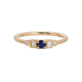 Blue Sapphire Petite Round Era Ring