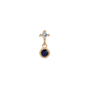 Blue Sapphire PC Dangle Earring (Single)