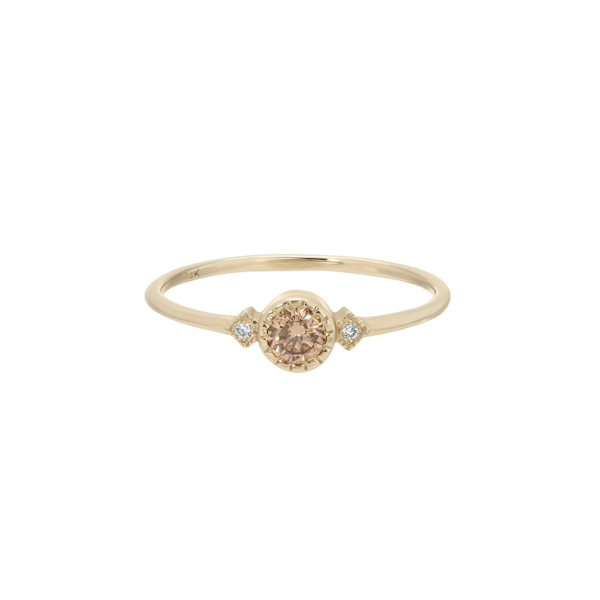 Champagne Diamond Sotto Voce Ring