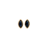Blue Sapphire Marquise Earrings (Pair)