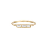 Diamond Baguette Beam Ring