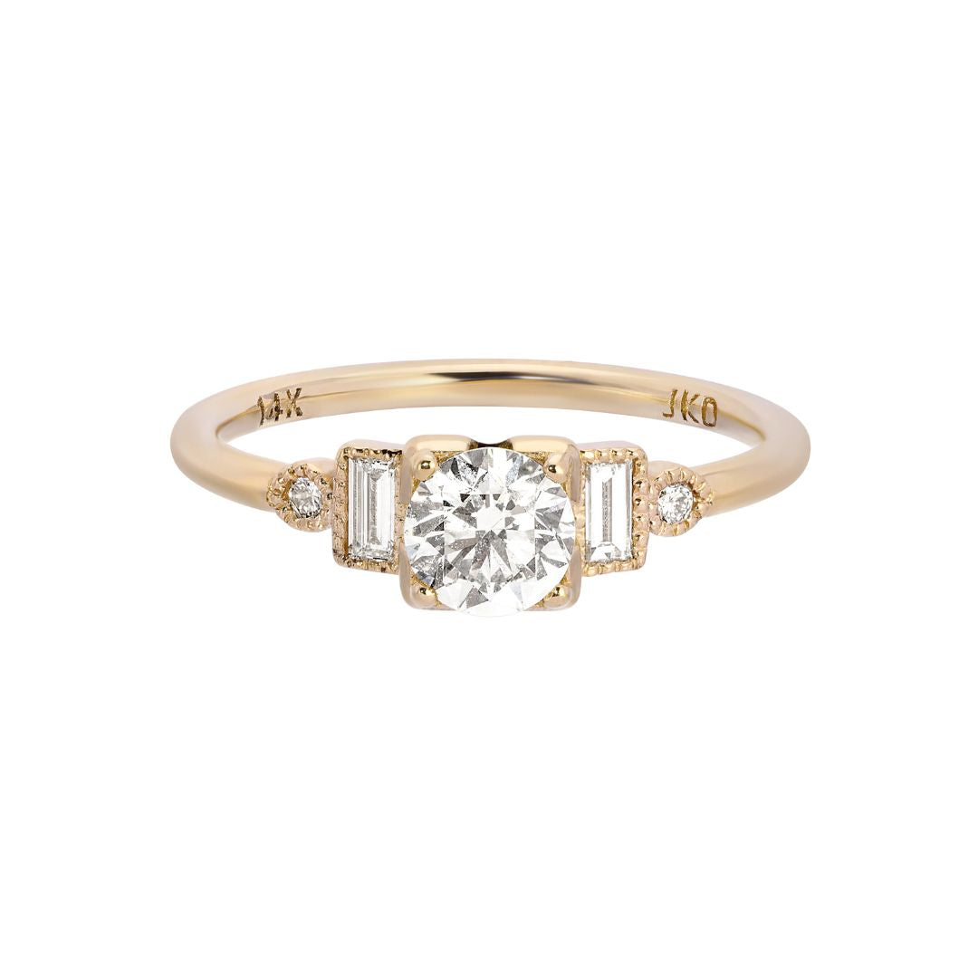 Diamond Solitaire Era Ring