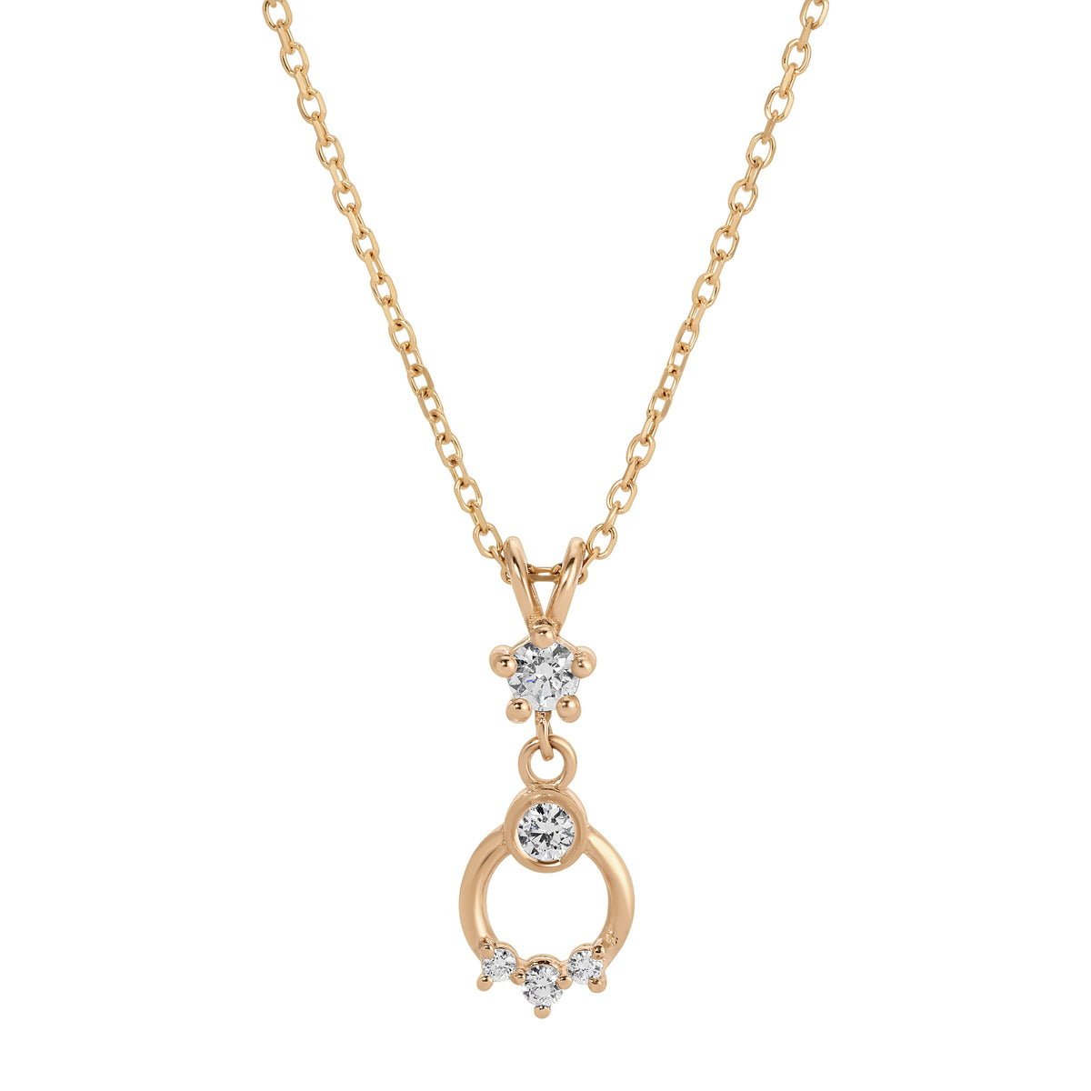 Diamond Doorknocker Necklace