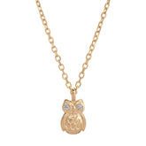 Diamond Owl Necklace