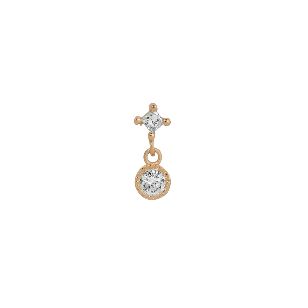 Diamond PC Dangle Earring (Single)