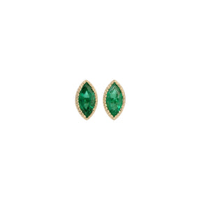 Emerald Marquise Earrings (Pair)