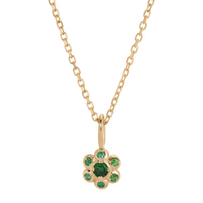 Emerald Flower Necklace