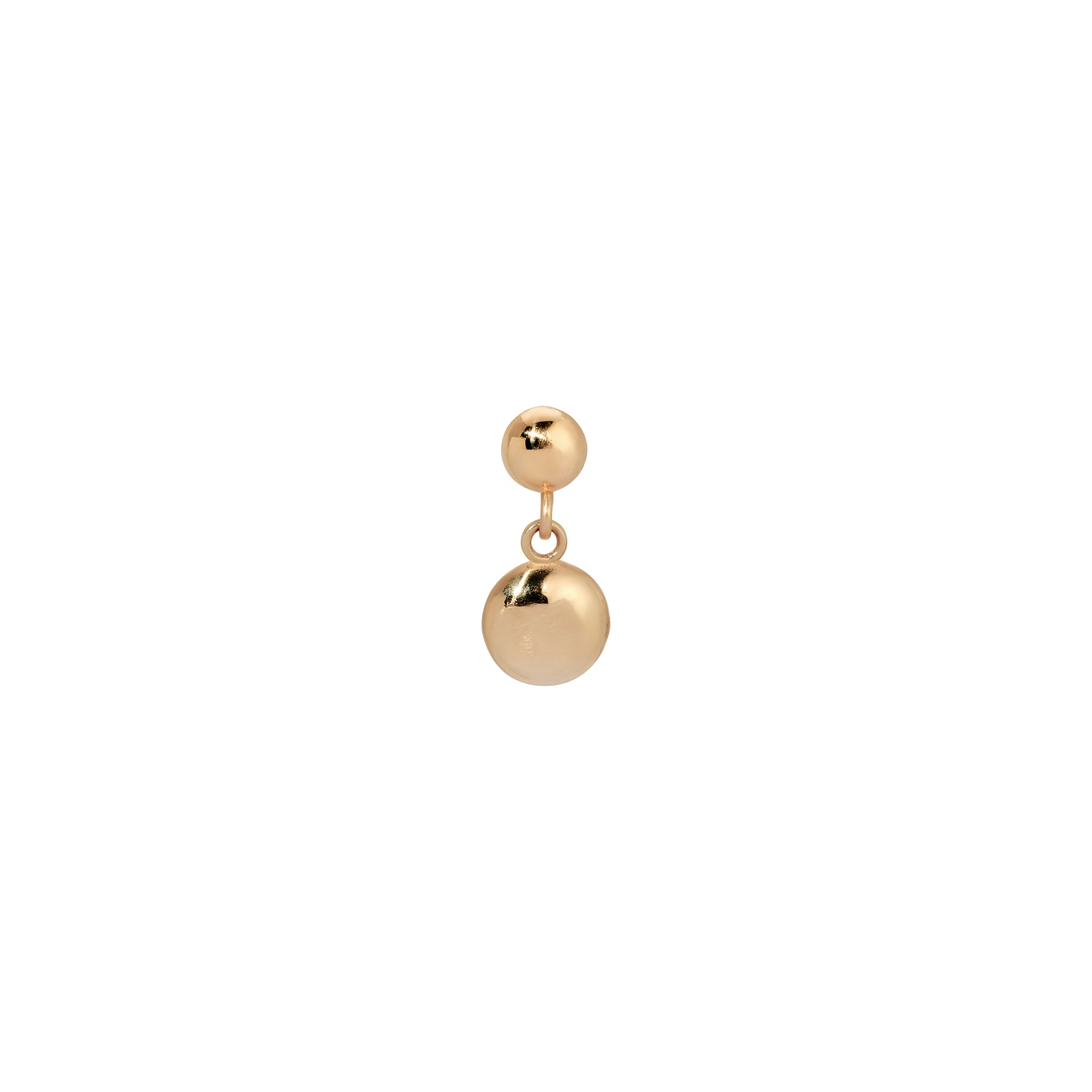 Gold Dome Dangle Earring (Single)