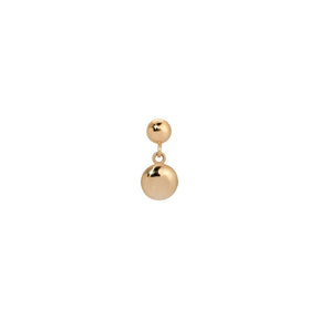 Gold Dome Dangle Earring (Single)