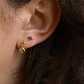 Gold Dome Dangle Earring (Single)