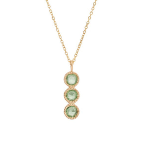 Green Sapphire Mazurka Necklace