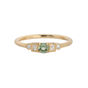 Green Sapphire Petite Round Era Ring