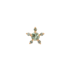 Green Sapphire Sprout Stud (Single)