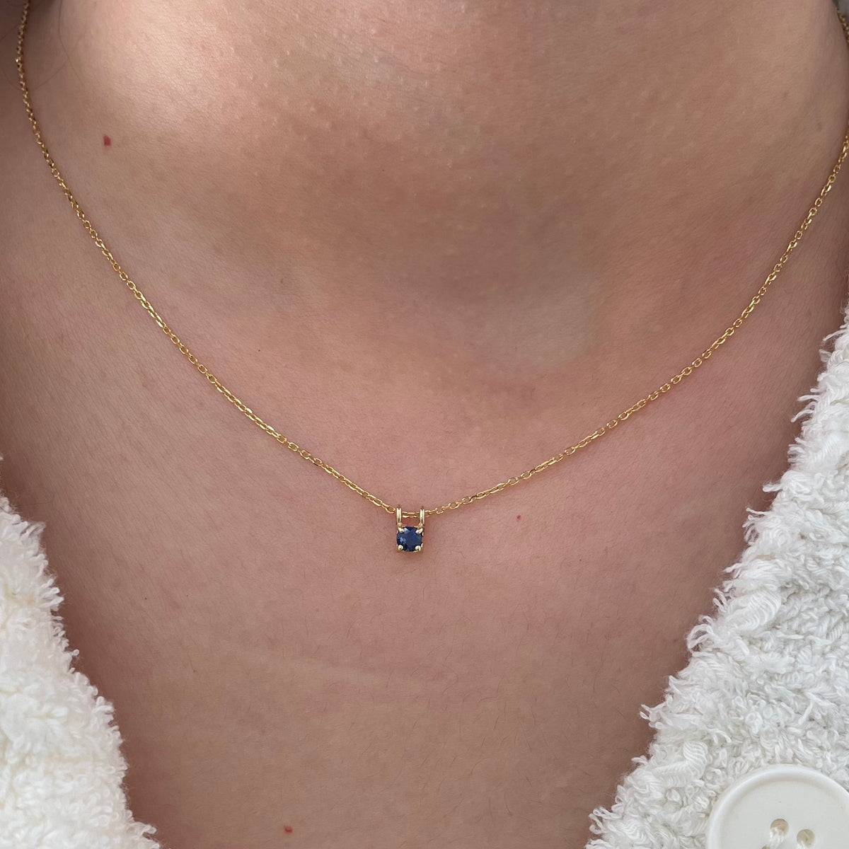 blue diamond petite era necklace