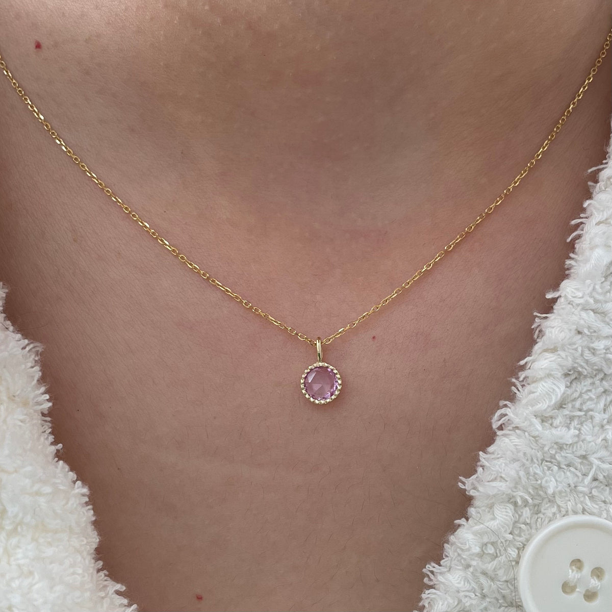 pink sapphire aria necklace