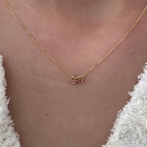 ruby milestones necklace
