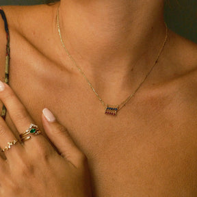 5 Blue Sapphire Necklace