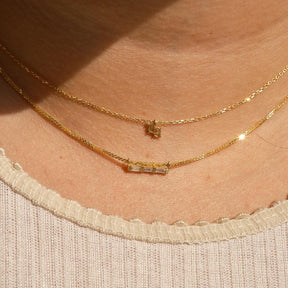 3 Baguette Necklace