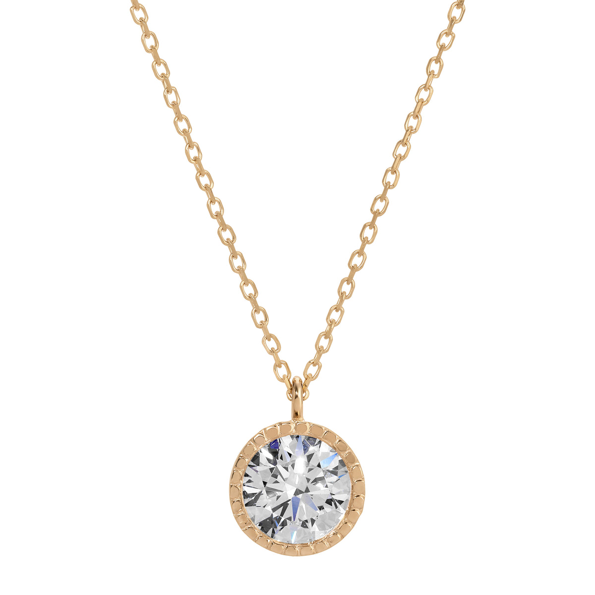 Large Diamond Magic Eye Necklace (Lab Diamond)