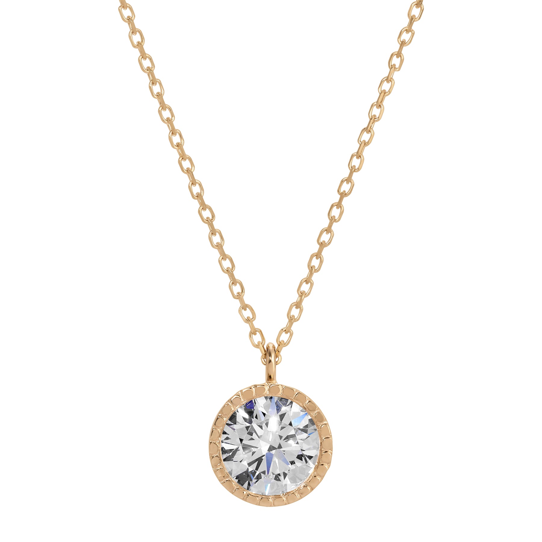 Large Diamond Magic Eye Necklace (Lab Diamond)