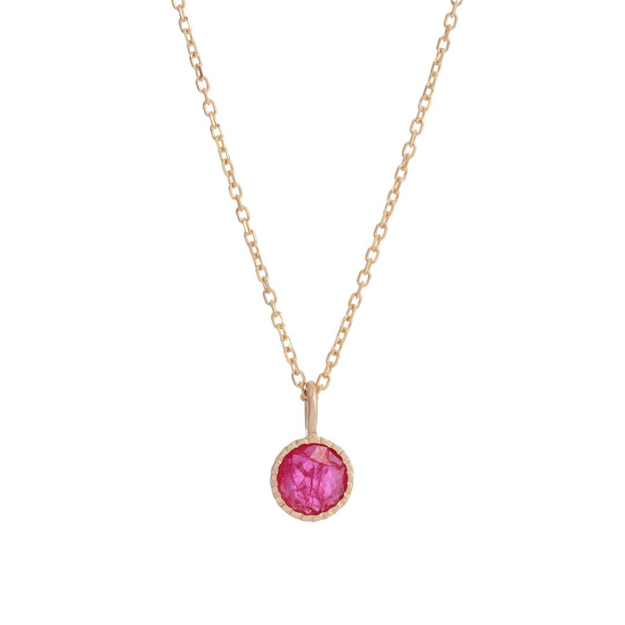 The Aria Ruby Cross Earrings