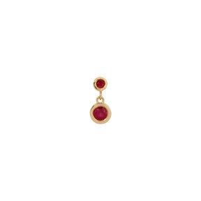 Ruby 2 Bezel Dangle (Single)