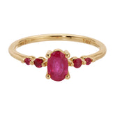 Ruby Pebble Ring